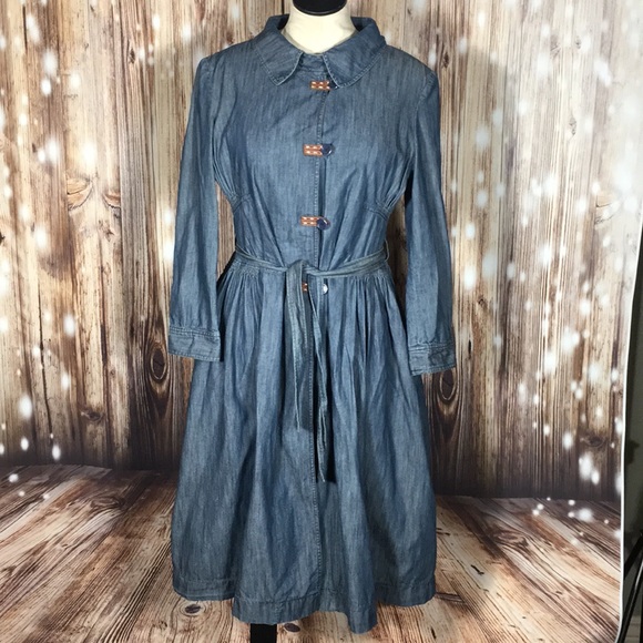 Marni Jackets & Blazers - MARNI Long  Denim Jacket Duster 42